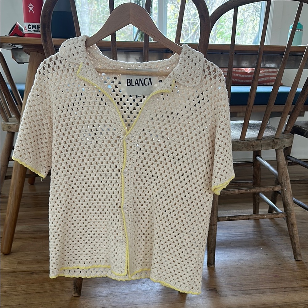 Blanca Cream Crochet Cardigan